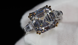 Asscher Lab Diamond Ring