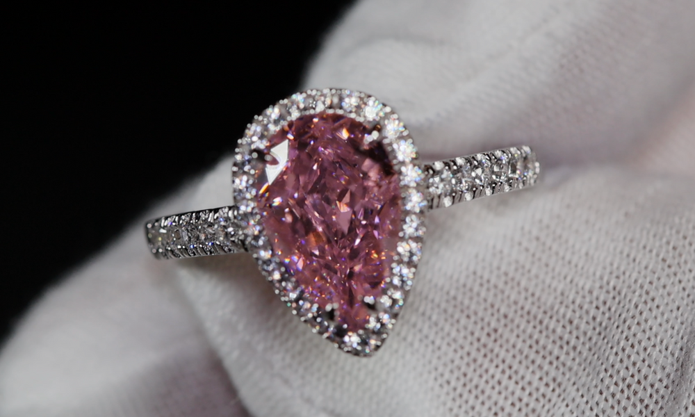 Pink Diamond Engagement Ring UK