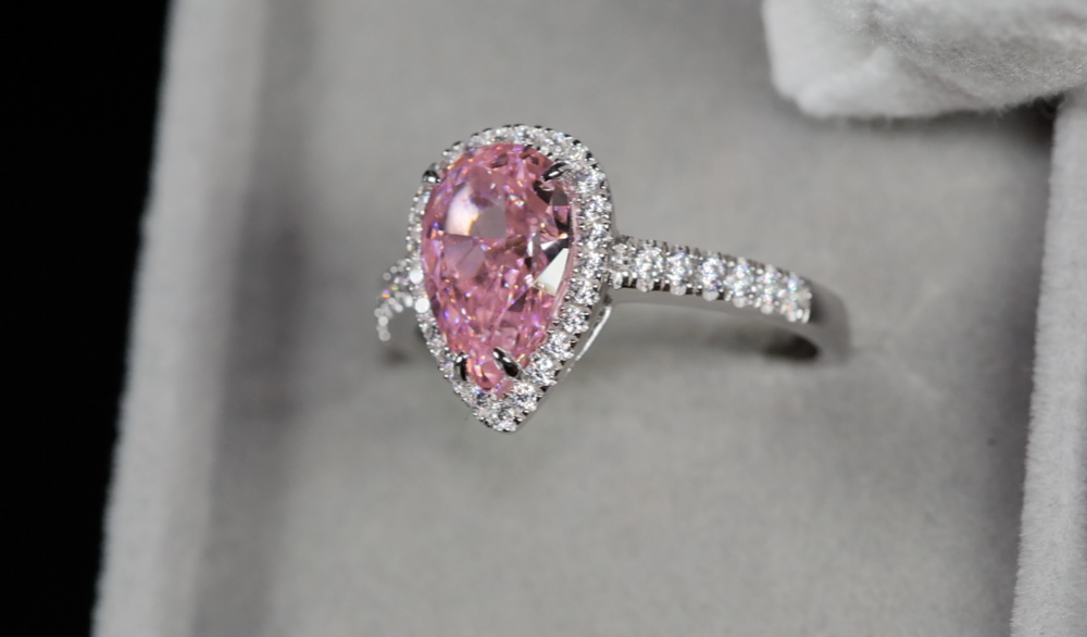 3 carat Pink Diamond Engagement Ring