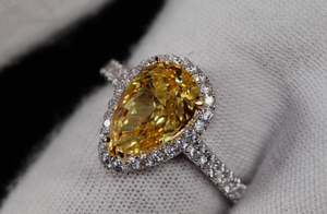 3.0 Carat Yellow Diamond Ring