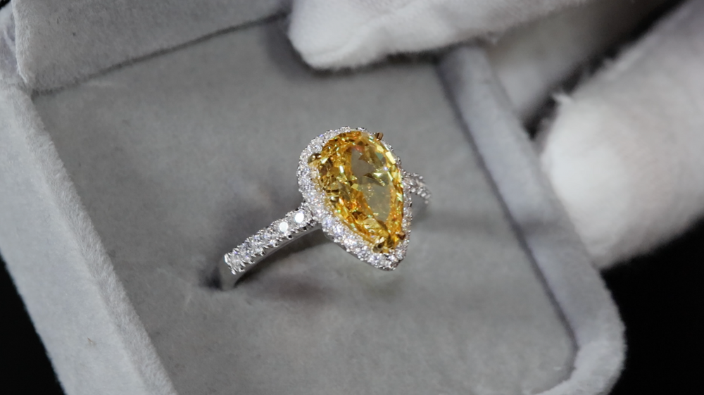 3.0 Carat Yellow Diamond Ring