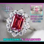 Womens Pink Lab Diamond Ring