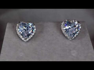 
            
                Load and play video in Gallery viewer, Diamond Heart Ear Studs | Womens Diamond Ear Studs
            
        