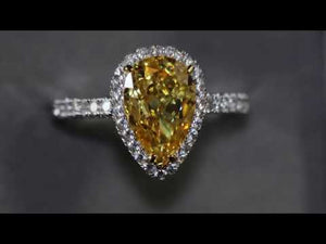 
            
                Load and play video in Gallery viewer, Yellow Lab Grown Diamond Engagement Ring
            
        