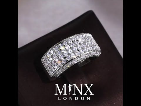 Promise Ring | Mens Wedding Ring | Womens Ring | Eternity Ring Diamond | Iced Out Ring | Pavé Ring | Diamond Wedding Band | Eternity Ring