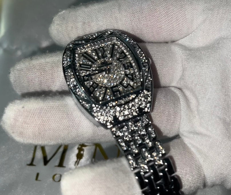 Womens Hip Hop Watch | Iced Out Watch Womens Diamond Watch