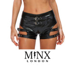 Booty Shorts | Hot Pants | Womens Leather Hot Pants | Leather Shorts for Women | Womens Leather Harness | Hipster Shorts | Shorts with Strap