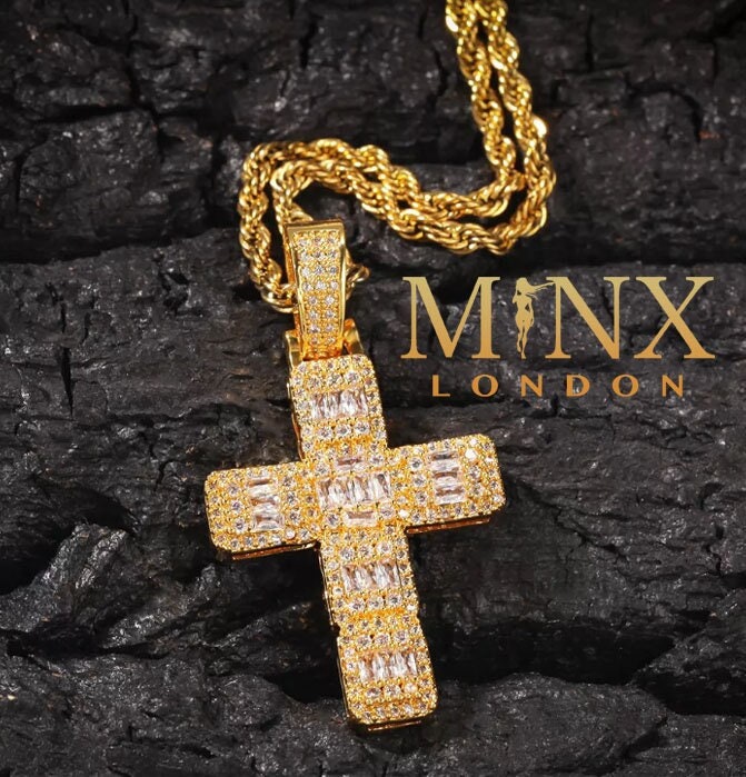 big gold cross pendant
