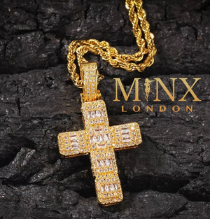 big gold cross pendant