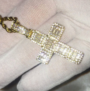 bling cross necklace