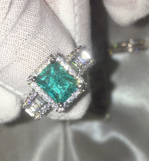 Aquamarine Ring | Aquamarine Diamond Ring