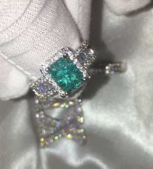 Aquamarine Ring | Aquamarine Diamond Ring