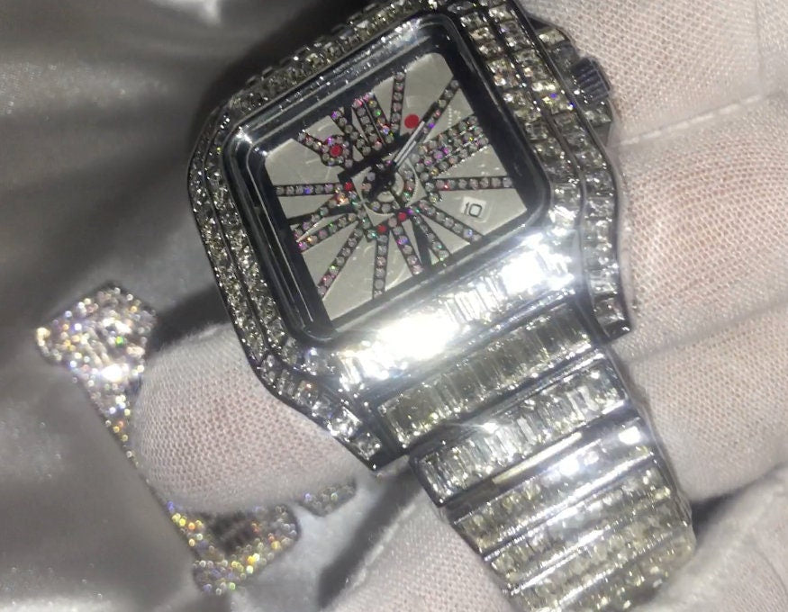 mens iced out watch