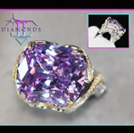 Big Purple Diamond Ring