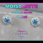 Blue Lab Diamond Ear Studs