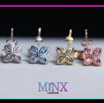 Clover Diamond Ear Studs