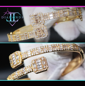 Gold Baguette Diamond Bracelet
