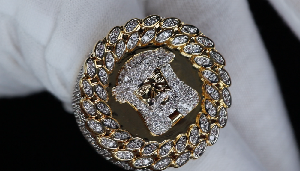Gold Jesus Ring
