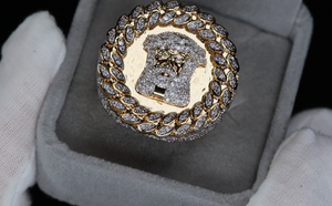 Iced Out Jesus Ring