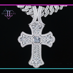 Men's Big Diamond Cross Pendant
