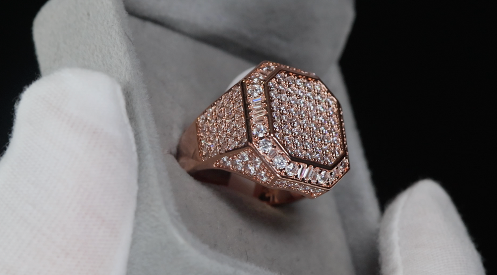 Rose Gold Baguette Ring
