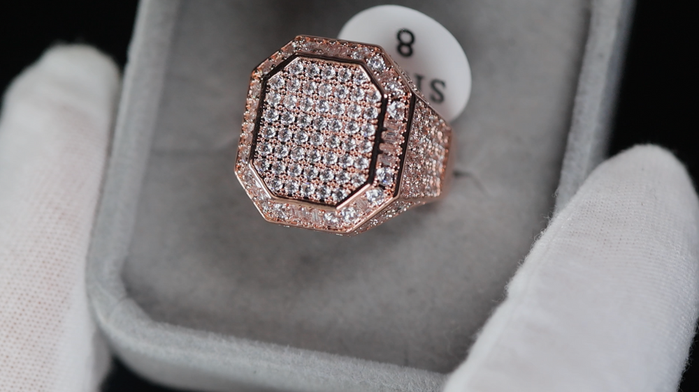 Rose Gold Baguette Ring