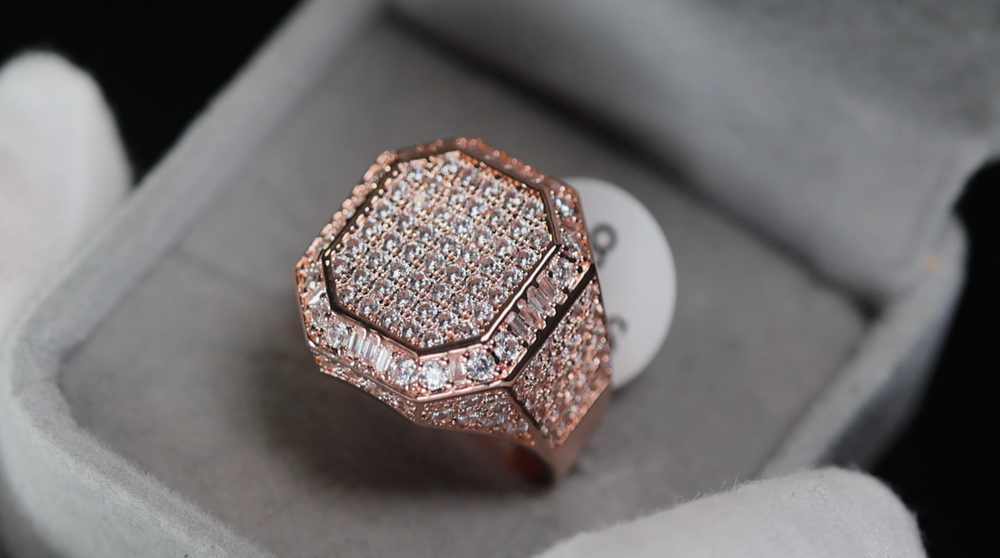 Rose Gold Baguette Ring