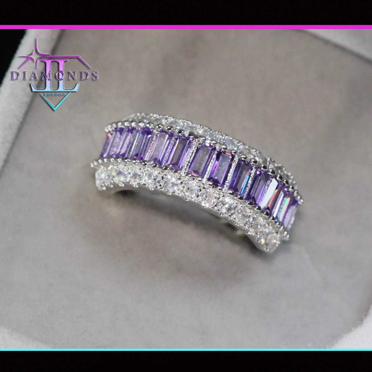 Big Purple Diamond Ring | Mens Purple Diamond Ring – Minx London