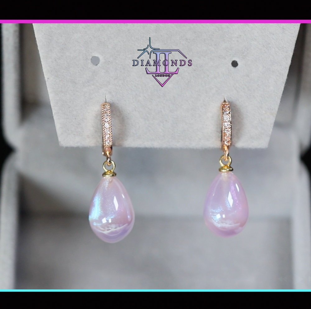 Pink Pearl Earrings