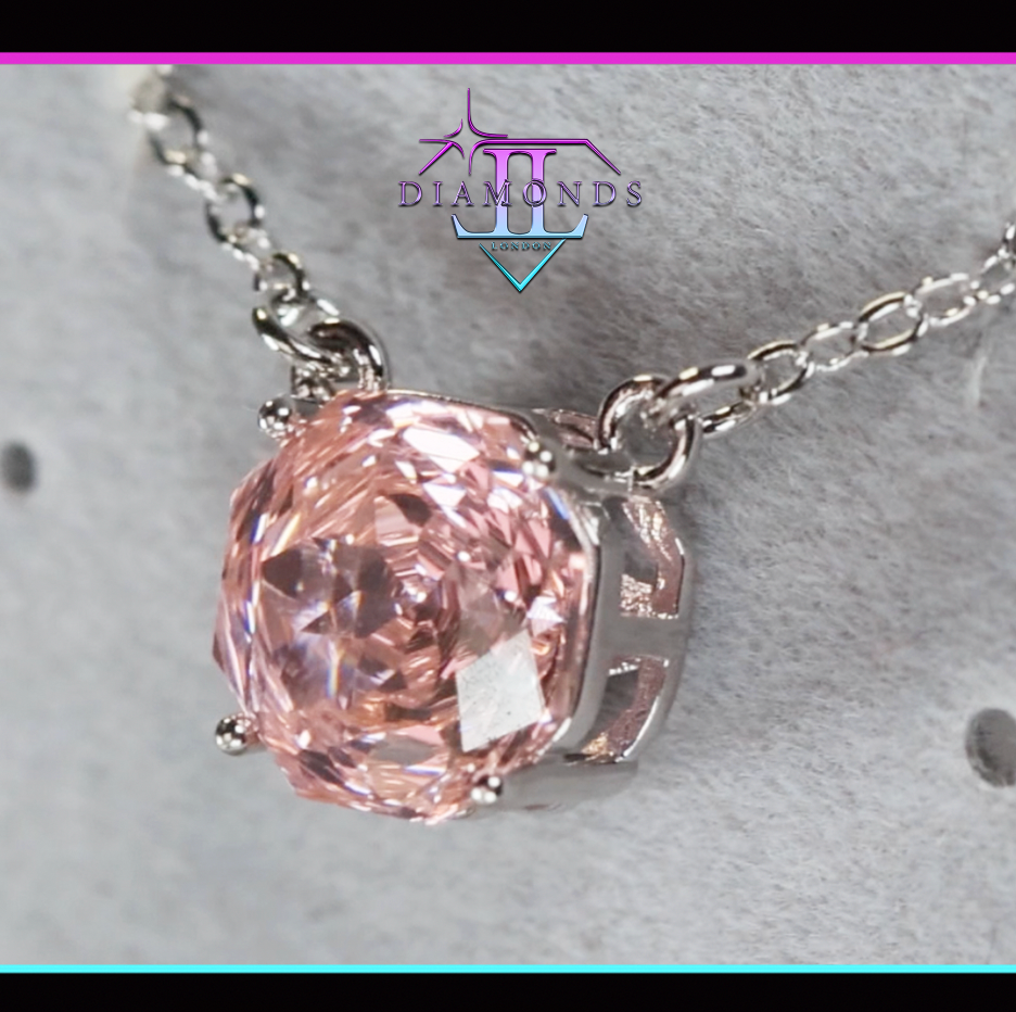 Peach Diamond Pendant