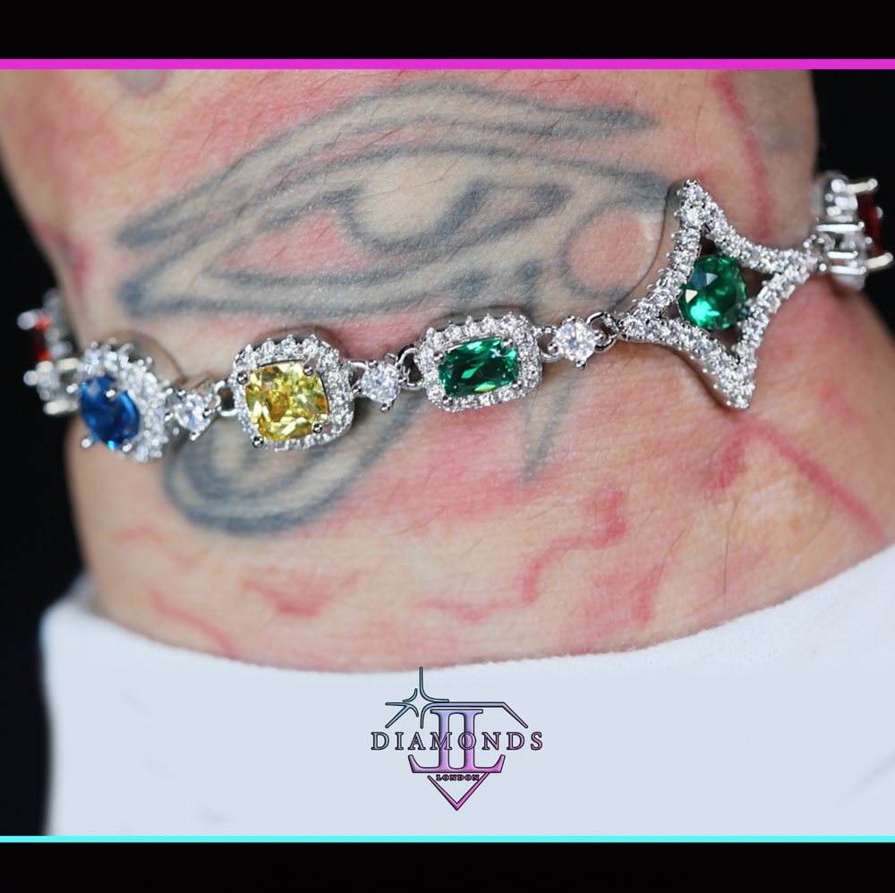 Rainbow Diamond Bracelet