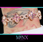 Rose Gold Diamond Clover Bracelet