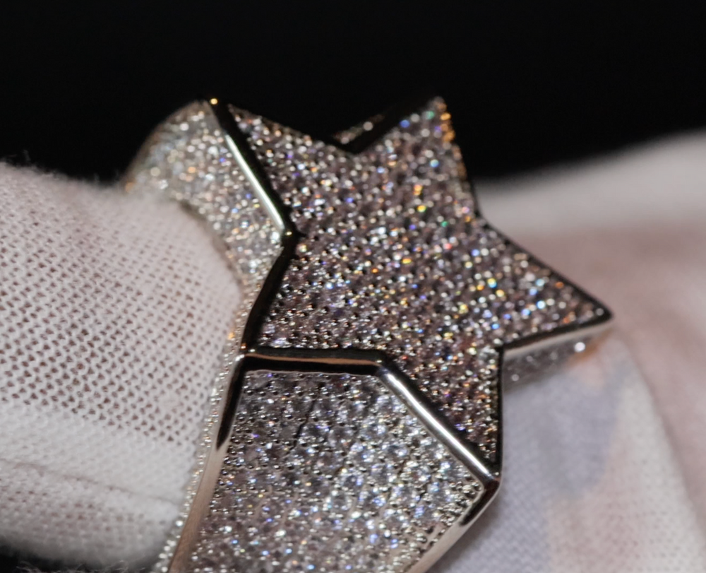 Iced out ring | Star Ring | Diamond Star Ring | Mens Iced Out Ring | Star Shaped ring | Star Rings | Iced Out Star Ring | Big Diamond Ring