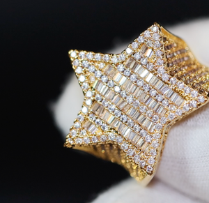 Iced Out Star Ring