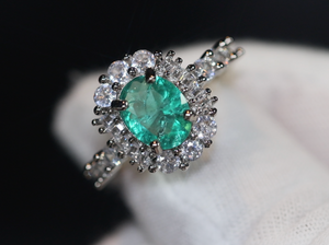 Green Diamond Ring