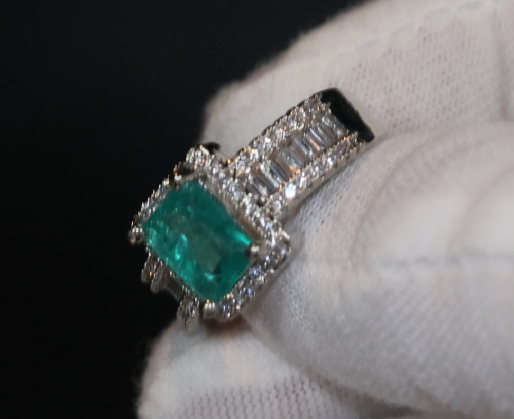 Aquamarine Ring | Aquamarine Engagement Ring | Blue Diamond Ring | Tourmaline Ring