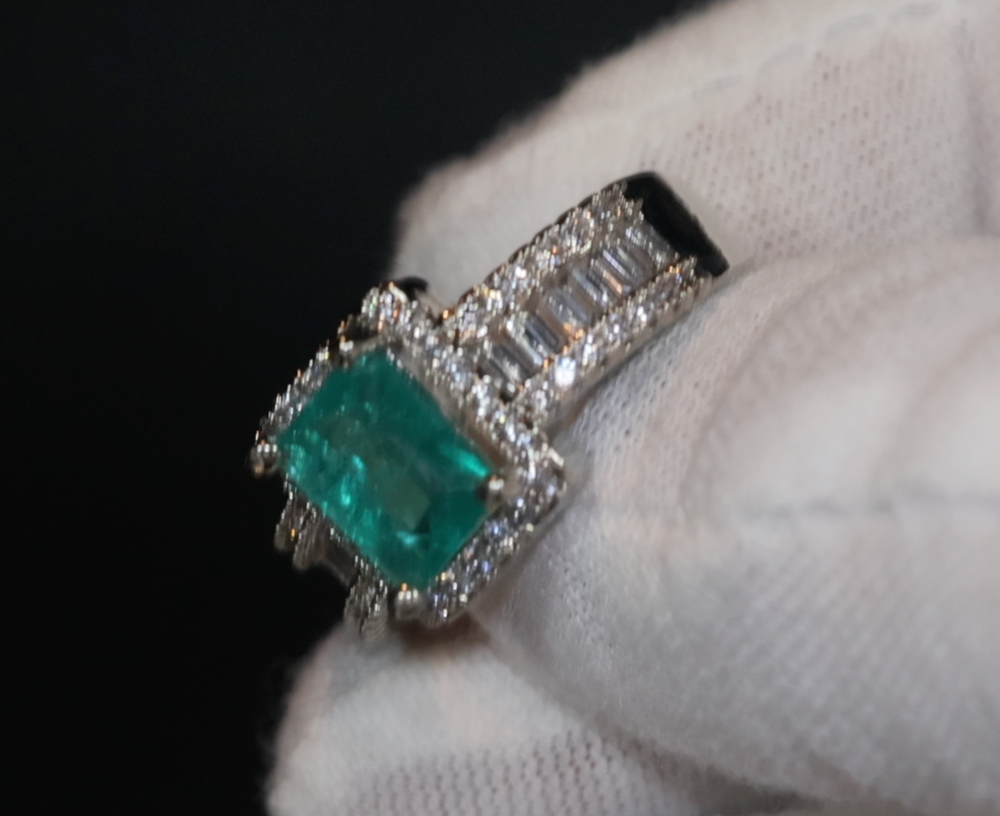 
            
                Load image into Gallery viewer, Aquamarine Ring | Aquamarine Engagement Ring | Blue Diamond Ring | Tourmaline Ring
            
        