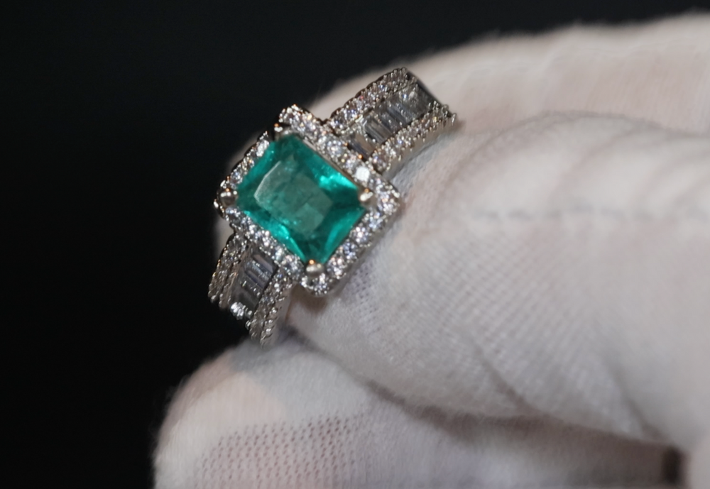 
            
                Load image into Gallery viewer, Aquamarine Ring | Aquamarine Engagement Ring | Blue Diamond Ring | Tourmaline Ring
            
        
