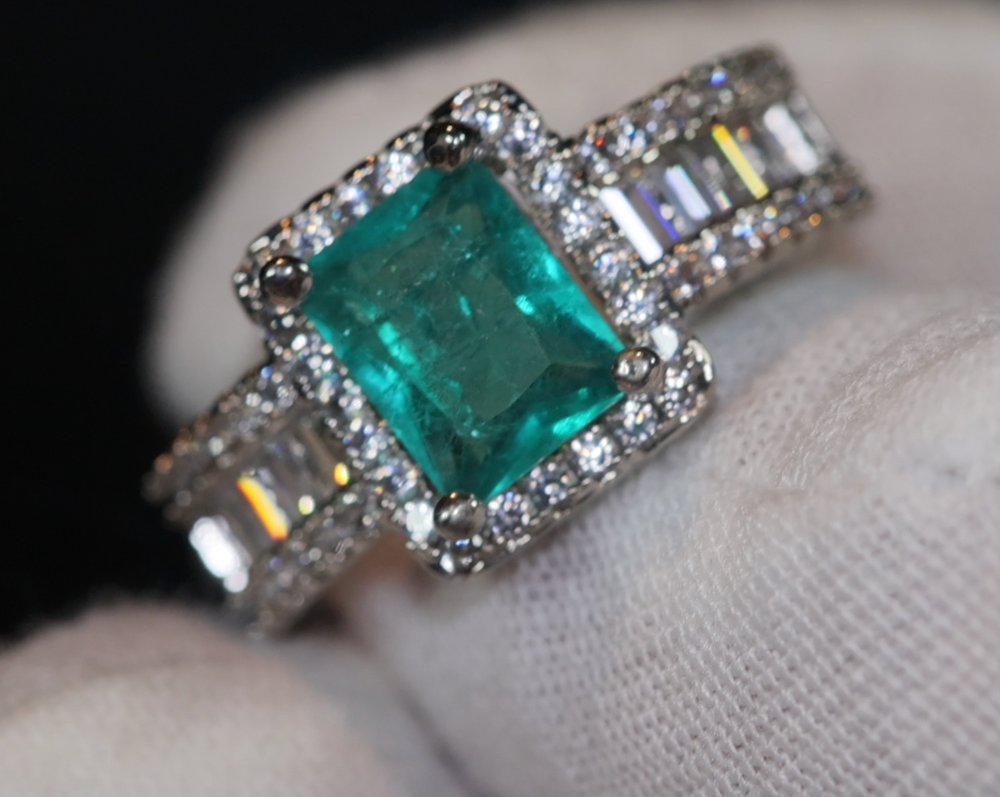 Aquamarine Ring | Aquamarine Engagement Ring | Blue Diamond Ring | Tourmaline Ring