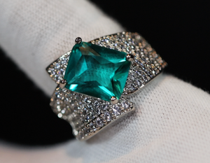 Green Diamond Ring