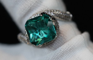 Green Diamond Ring