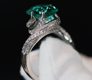 Green Diamond Ring