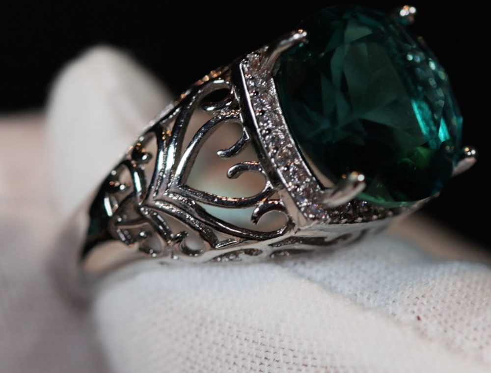 Green Diamond Ring | Big Green Diamond Ring