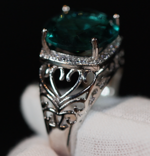 Green Diamond Ring | Big Green Diamond Ring