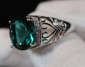 Green Diamond Ring | Big Green Diamond Ring