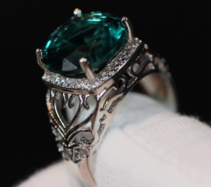 Green Diamond Ring | Big Green Diamond Ring