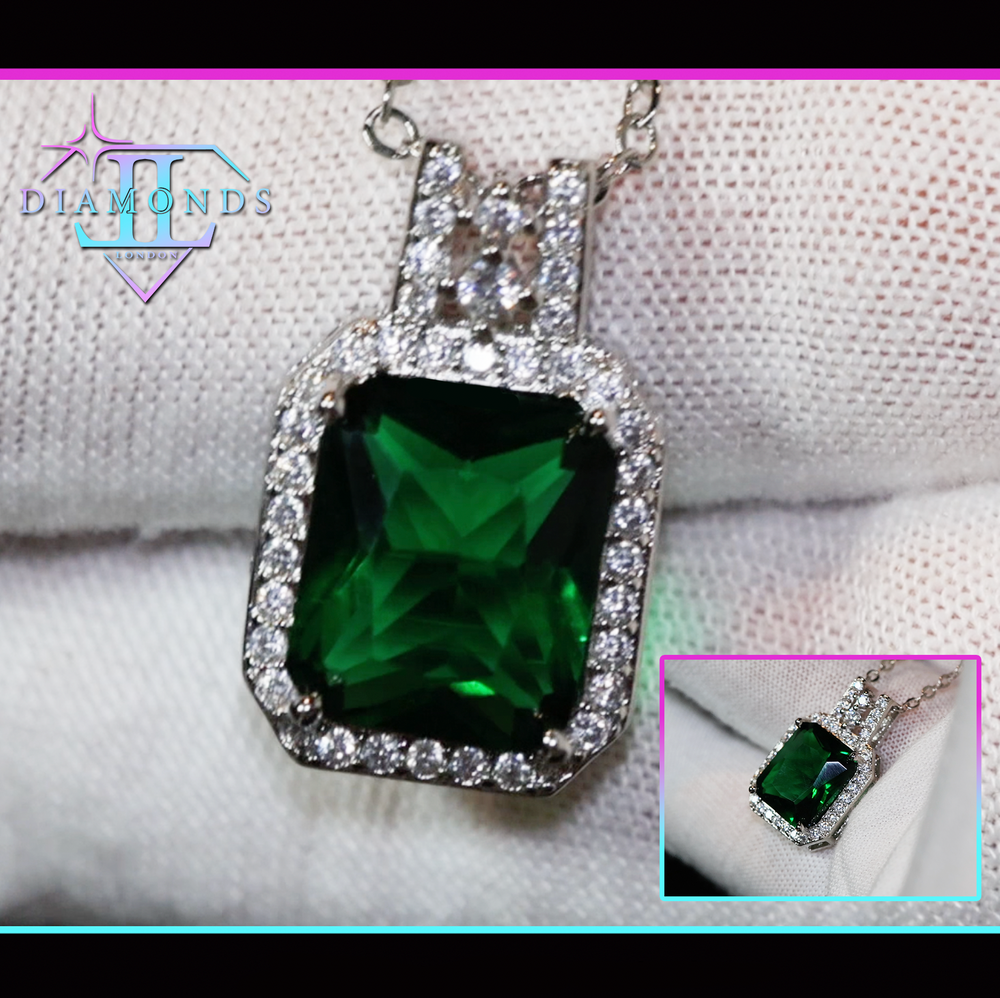 Emerald Diamond Necklace