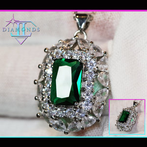 Green diamond pendant