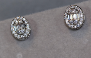 Diamond Ear Studs | Iced Ear Studs