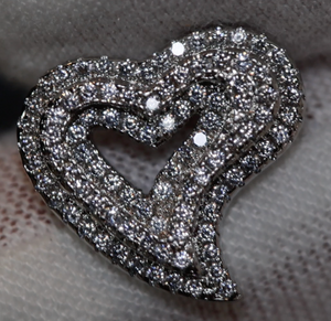 Heart Diamond Earrings | Womens Earrings | Heart Diamond Ear Studs